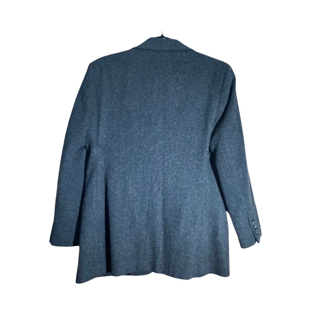L.L. Bean Women's Charcoal Gray Wool Blazer - Picture 2 of 5